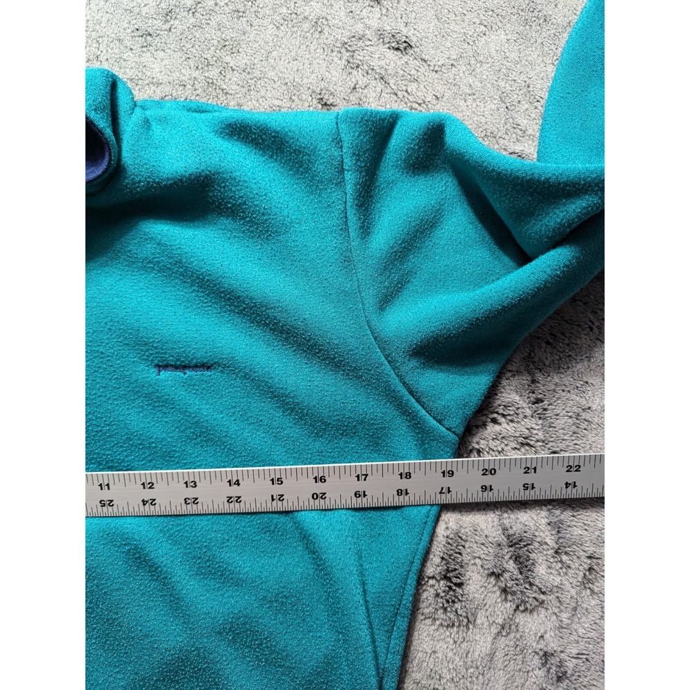 Patagonia Capilene Long Sleeve 1/4 Zip Pullover Womens Medium Green Made In USA - Picture 7 of 11